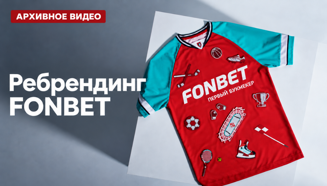 Обложка архивного видео о ребрендинге FONBET в 2019 году