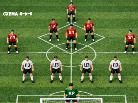 4-6-0 схема футбол тактика