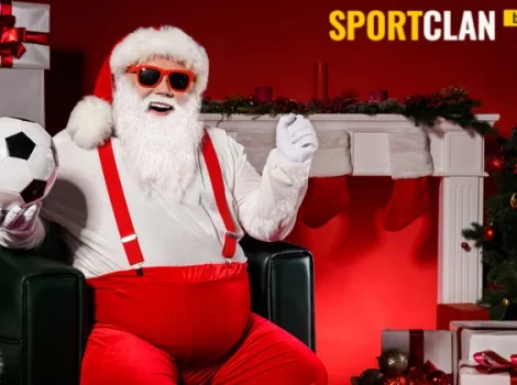 футбол санта клаус дед мороз мяч