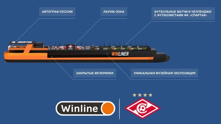 ФК «Спартак» отпразднует 100-летний юбилей на лайнере «Winliner»