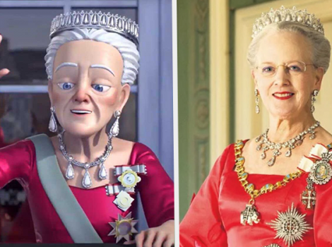 Реклама Royal Casino с королевой Дании