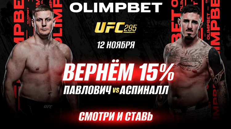 В турнире UFC 295 можно вернуть 15% от ставки на победу Павловича, если он проиграет