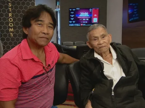 Донг Нгуен с сыном