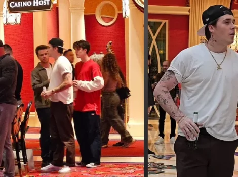 Бекхэмы в казино