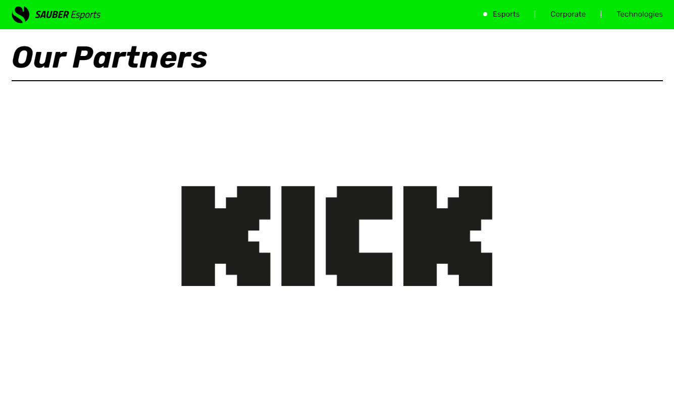 сайт Sauber - Kick