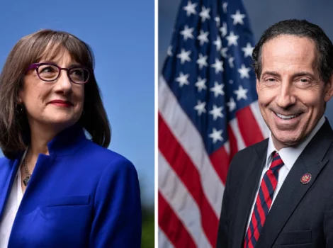 Андреа Салинас и Джейми Раскин