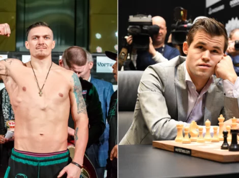 Александр Усик и Магнус Карлсен