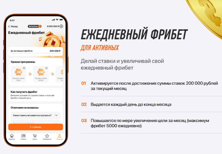 Winline Priority - фрибеты