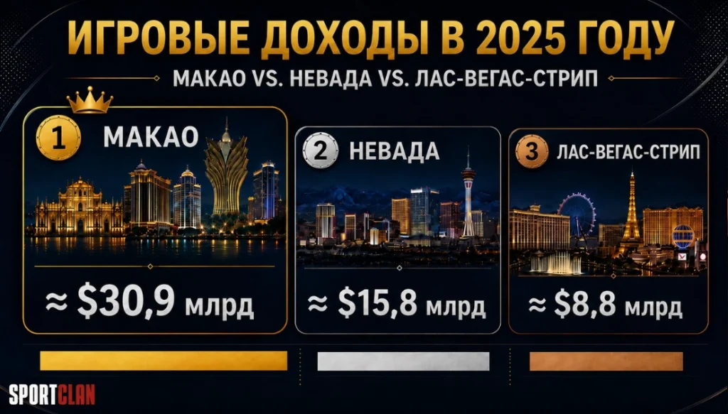 Игровые доходы Лас-Вегаса Игровые доходы Лас-Вегаса